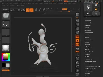 Surrealism no leave tree decor  3D model