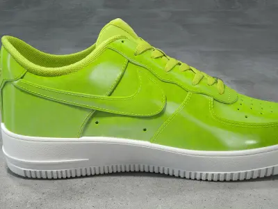 Nike Air Force 1 low  cyber green Low-poly 3D model