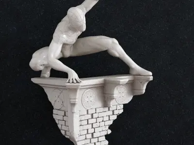 Spider man lamp 3D print model