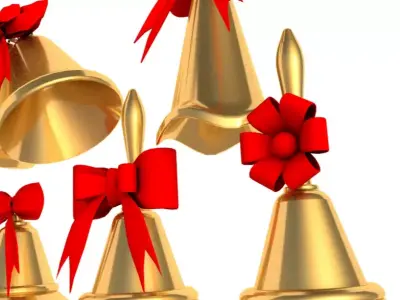 Cristmas Bell collection 3D model