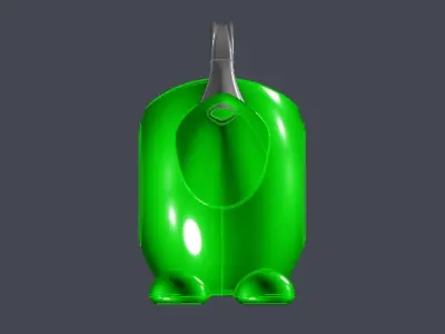Green kids watering can 3D model