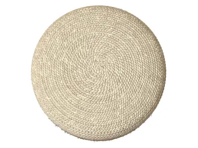  Agro Richer Home Decor Round Jute Pouf Bean Bag 3D model