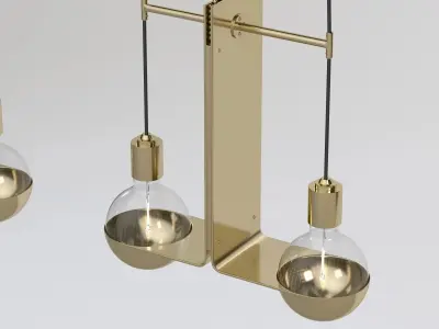 Detail Geneva Chandelier 3D model