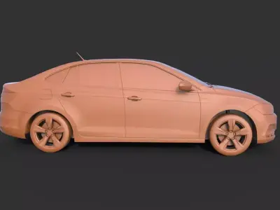 Volkswagen Polo 2019 3D print model