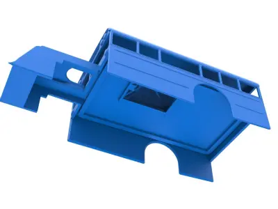 Shell of Outlaw Figure 8 Modified as School bus Scale 1 to 25 3D print model