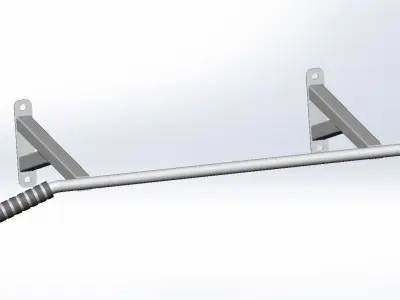 Horizontal bar on the wall  3D print model