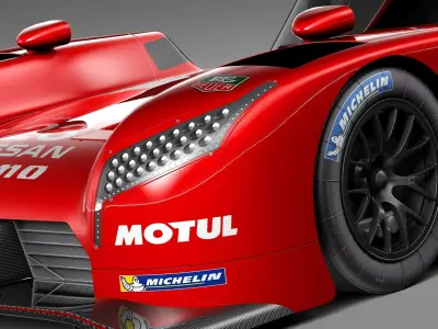 Nissan GT-R LM Nismo Race car 2015 3D model