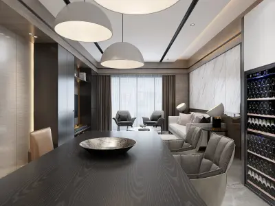 living room  Interior 3D model