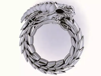 Dragon ring 3D print model