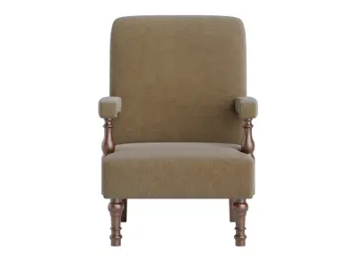 Charlton Dark Beige Arm Chair 3D model