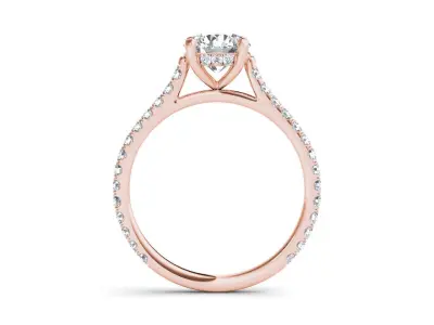 Solitaire ring model 3D print model buy