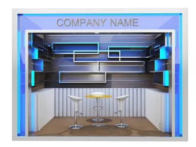 Booth Exhibition Stand a80 3D model