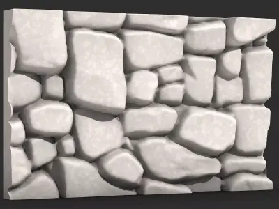 Layered Quartzite Wall Geometry 3D print model