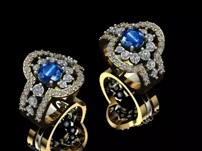 Ring Gold Jewelry 3D print model