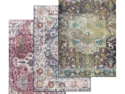 Rug Set 1586 3D model