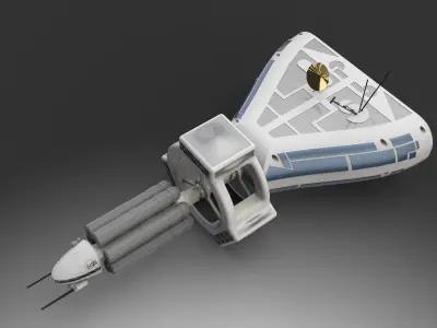 Spaceship design  3D print model