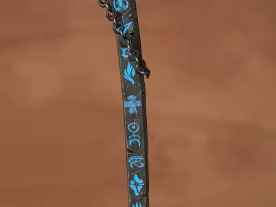 Elemental Runic Sword Pack - 5 Game-Ready Variant Low-poly 3D model