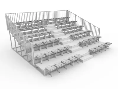 Bleachers 25 3D model