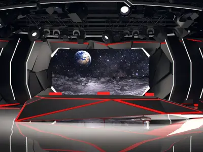 Virtual Studio 26 PBR Darth Vaider Edition Low-poly 3D model