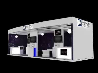 Booth Exhibition Stand a563c 3D model