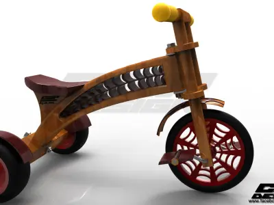 CGPdesign academy Spajdi- kid bike- design by Almir Covic Free 3D model