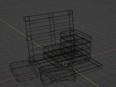  pallet with cement bags 3D model