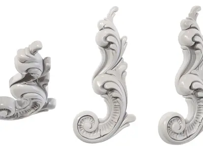 Classic carved 128 3D model