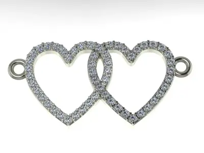 Two hearts Free 3D print model