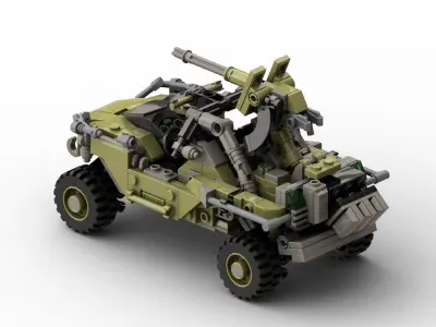 MocBricks3D - Lego Warthog 3D print model