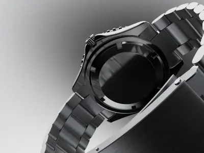 Omega Seamaster Planet Ocean Low-poly 3D model