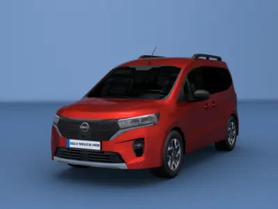 Nissan Townstar Combi 2022  Low-poly 3D model