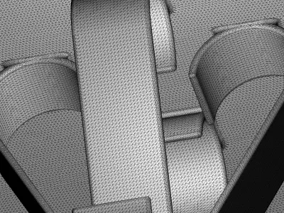 Plastic Premium Elliptical Table Toy 3D model