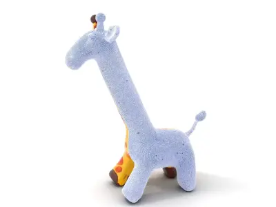 Inflatable Giraffe Toy Model Pack Low-poly 3D model