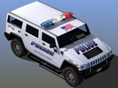 Police SUV 3D model