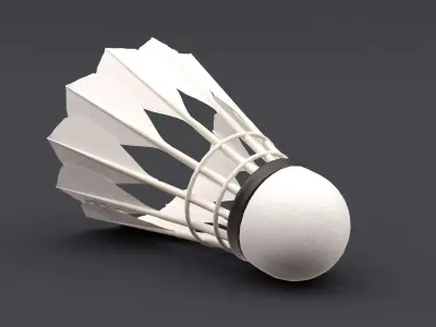Badminton Shuttlecocks Low-poly 3D model