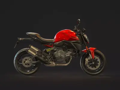 Base model Ducati Monster 890 2026 3D model