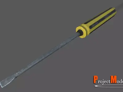 Screwdriver-Version001 screwdriver Low-poly 3D model