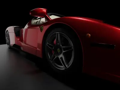 Ferrari Enzo Realistic 4k  Low-poly 3D model