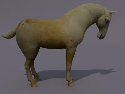 Horse Statuette K 3D model