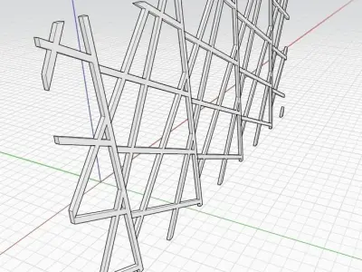 screen 3D basket with wires Free 3D model
