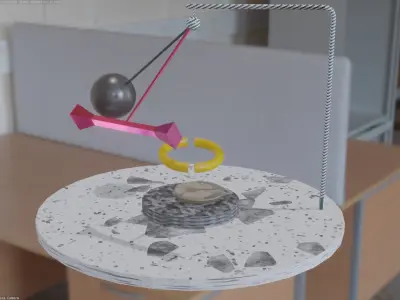 Loop pendulum animation Free low-poly 3D model