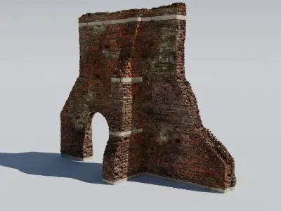 Medieval Wall 3D model