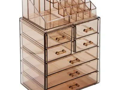Makeup Cosmetic Organizer - 2 Colour 3D model