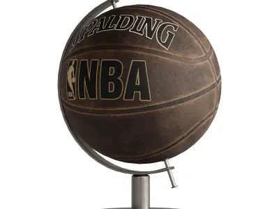 basketball ball glob 3D model