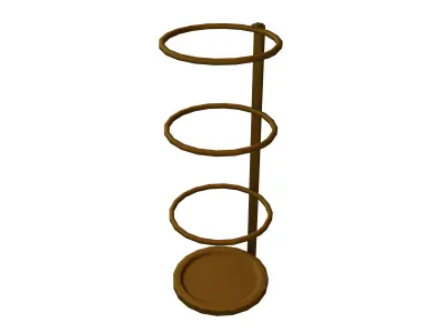 Modern Design Umbrella Stand v1 003 Low-poly 3D model