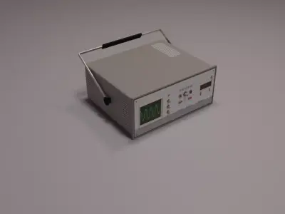 Oscilloscope electronic device Low-poly 3D model