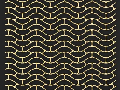 collection of golden lattice 3D model