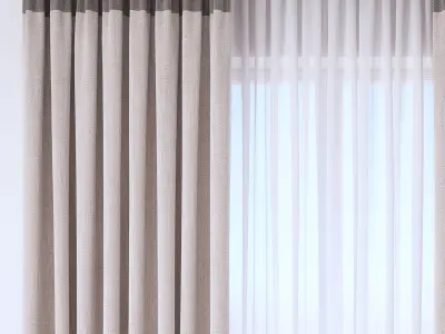 Set 112 Curtains 3D model