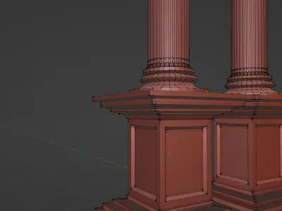  column 3D model greek columns 3D 3D model