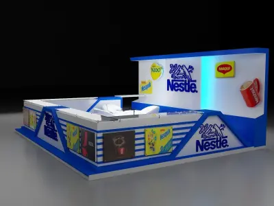 Booth Exhibition Stand a293  3D model